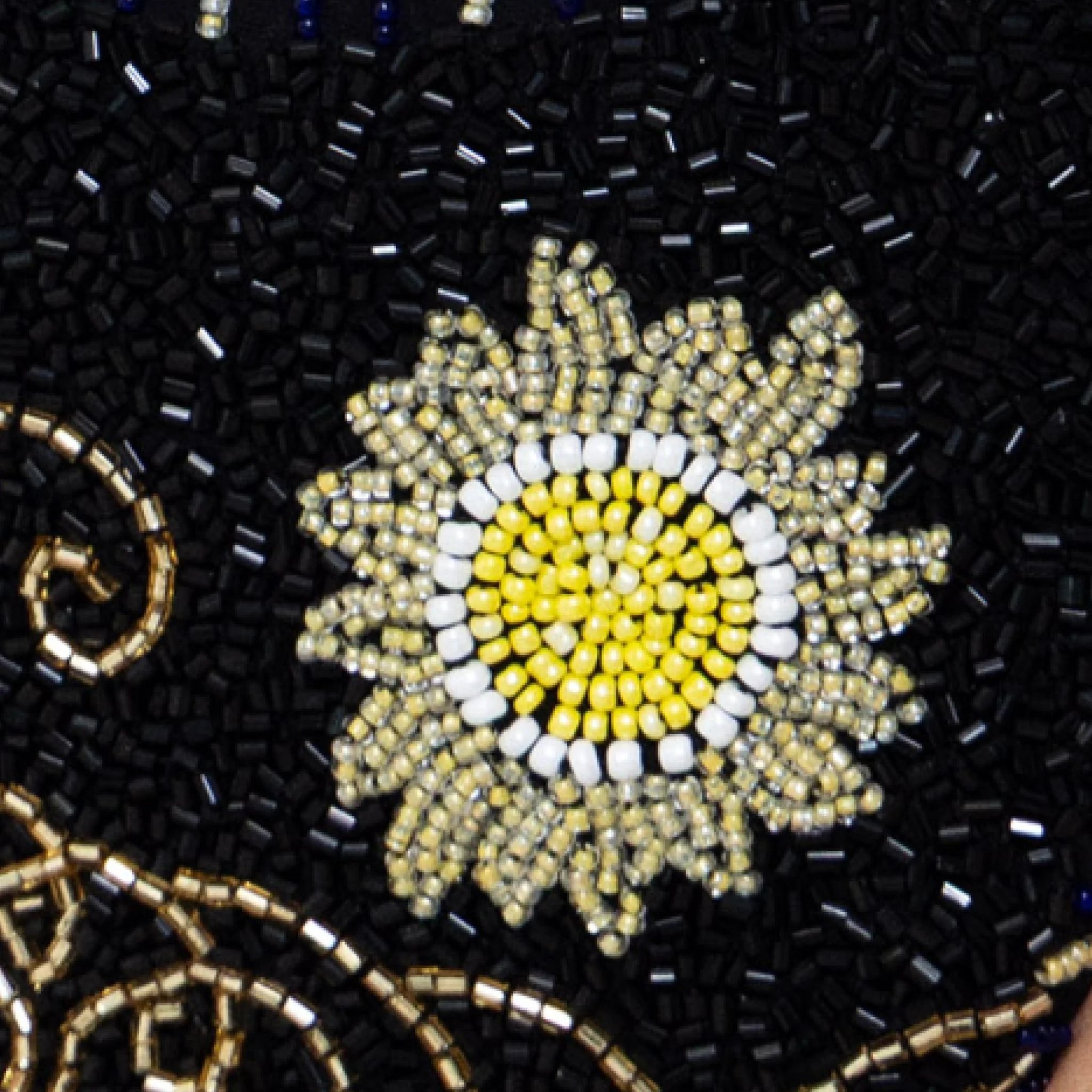 Dark Tide Hand-Beaded Embellished Bikini Bottom | Black - Image 5