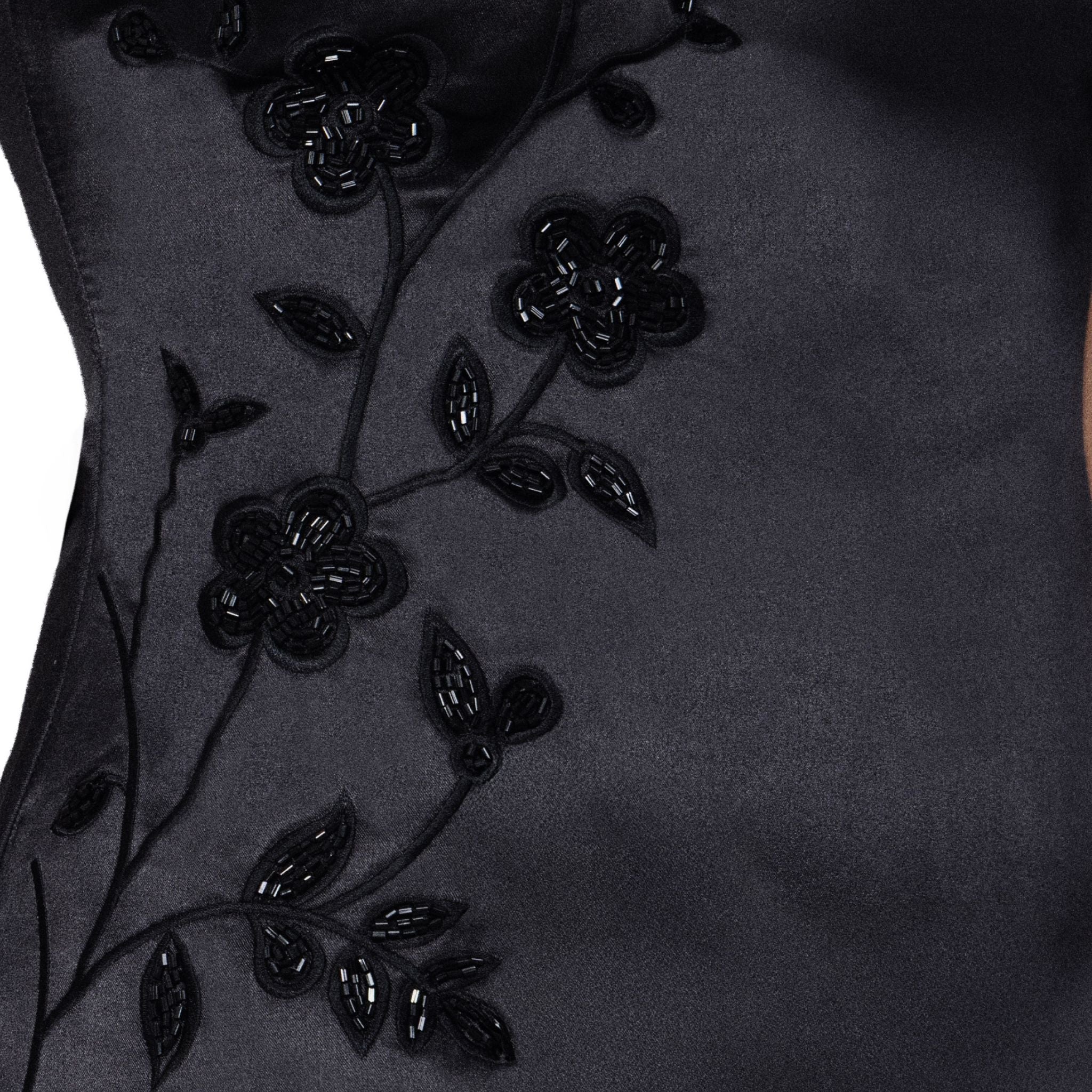 Fleur Luxe Satin-Feel Mini Dress - Image 5
