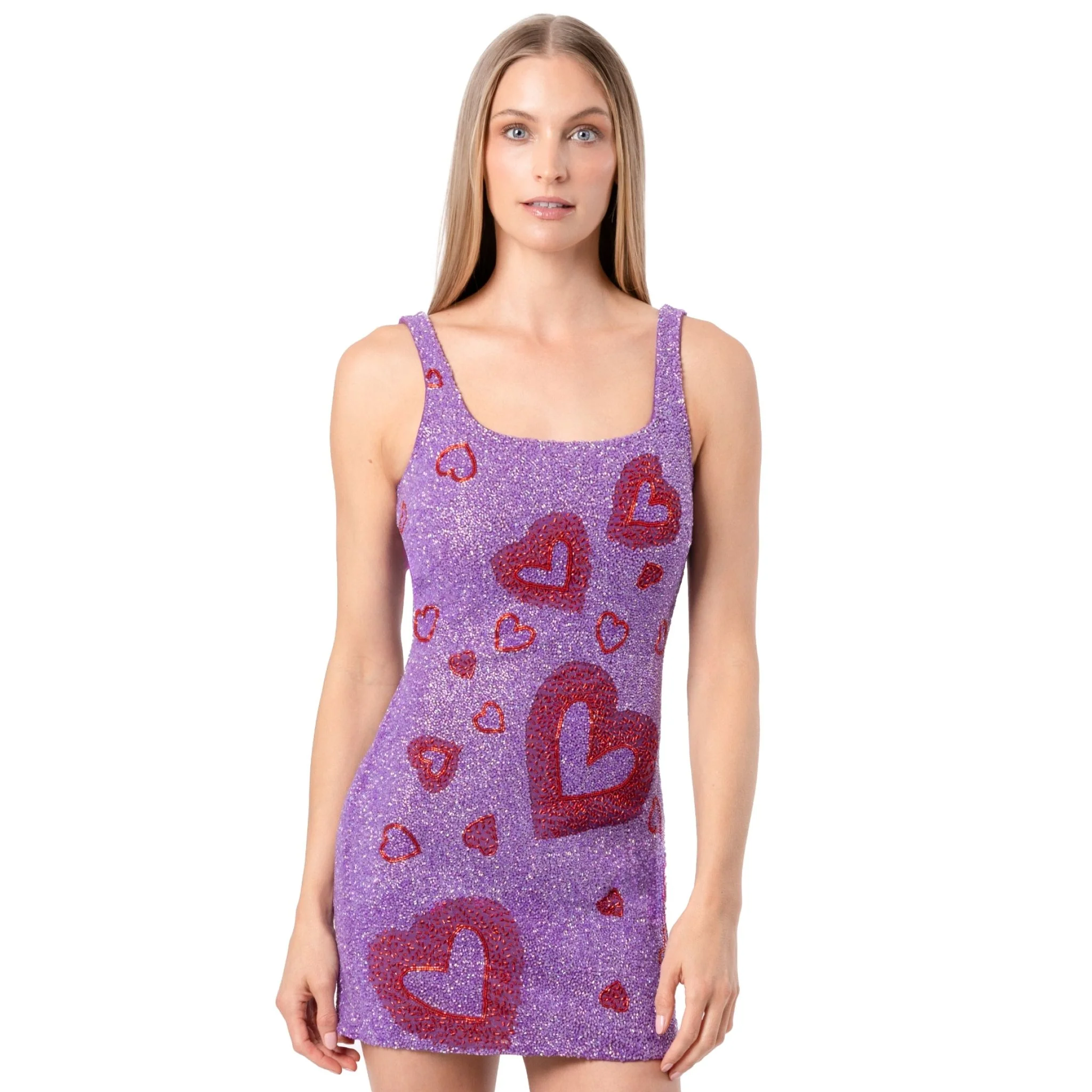 Lust Hand-Beaded Embellished Mini Dress - Image 2