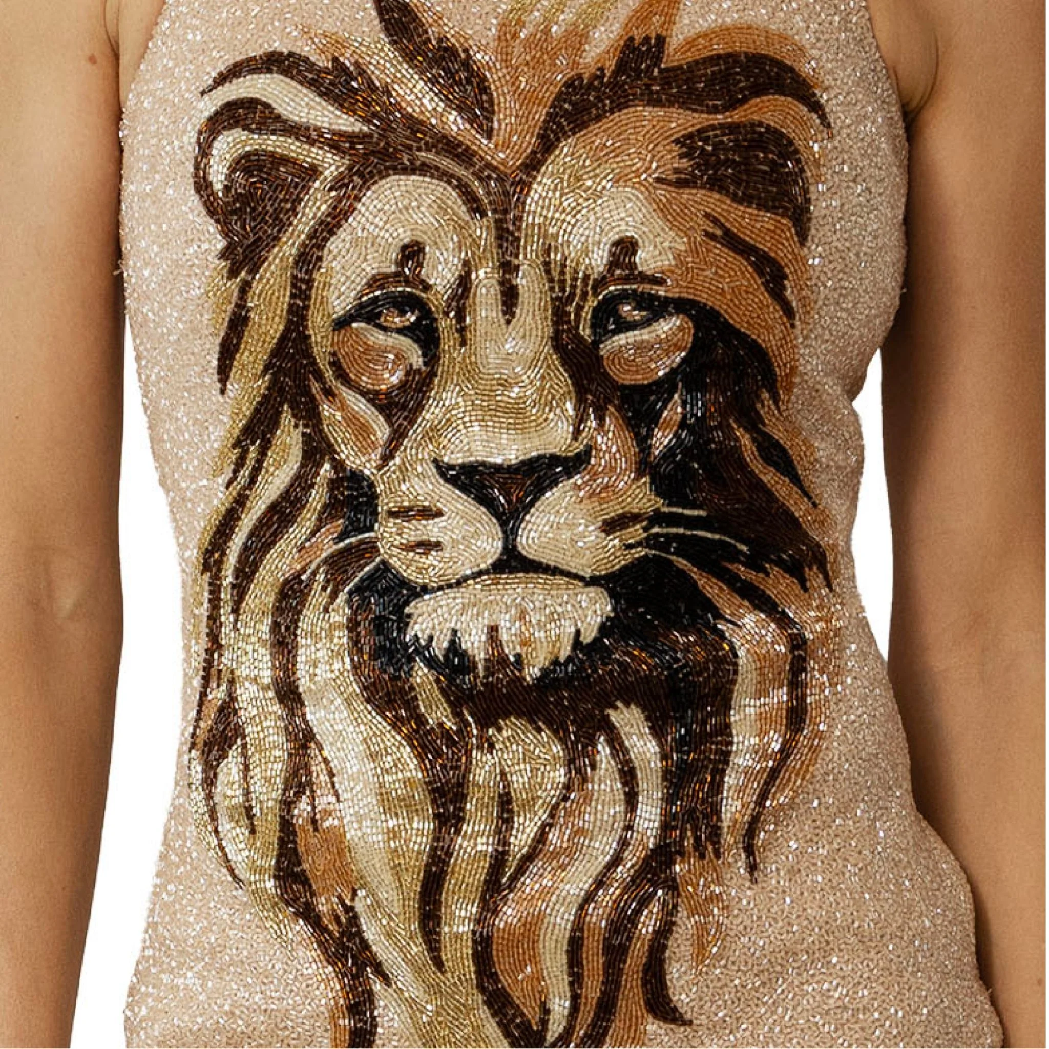 Majesty Hand-Beaded Embellished Mini Dress - Image 5