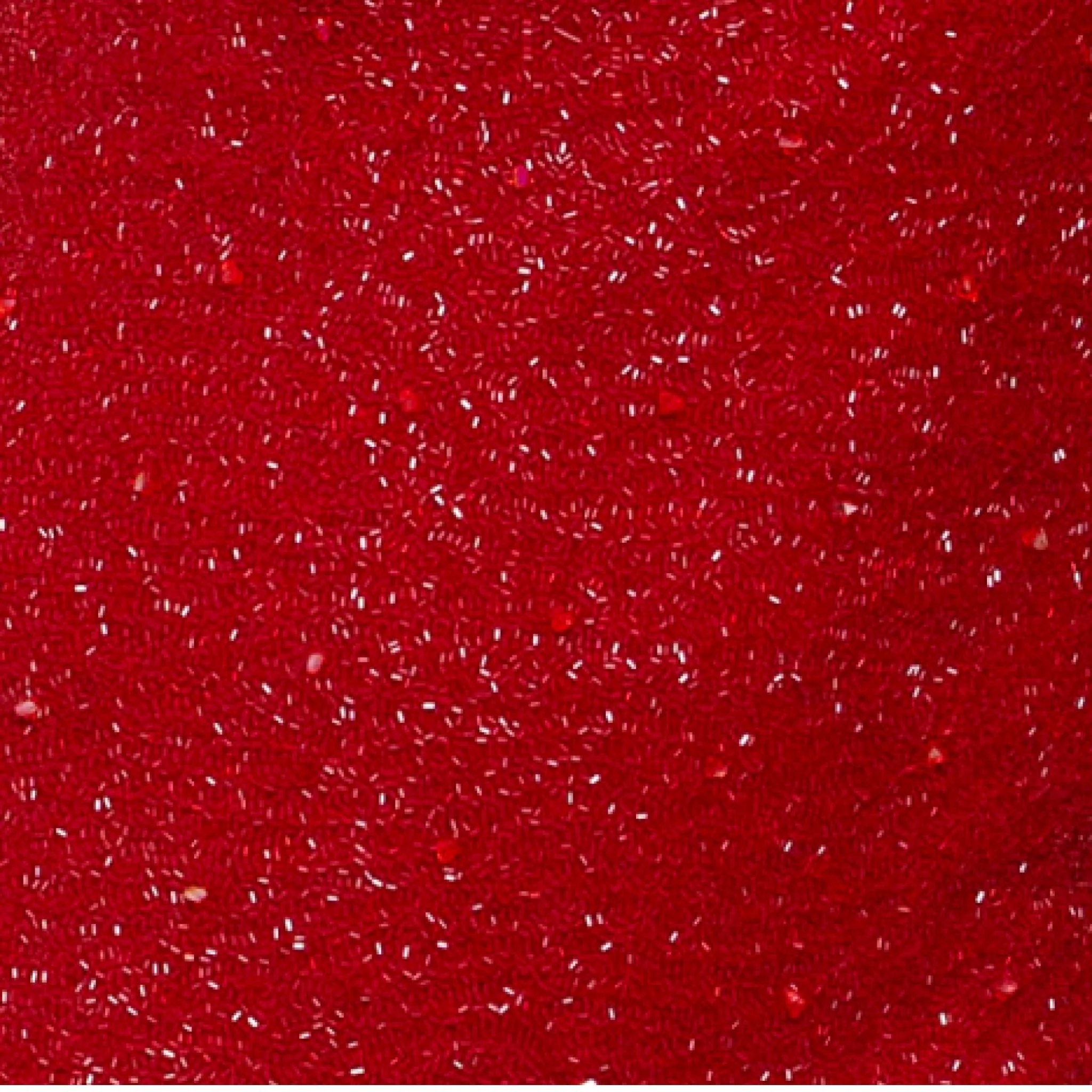 Ruby Hand-Beaded Embellished Mini Dress - Image 5
