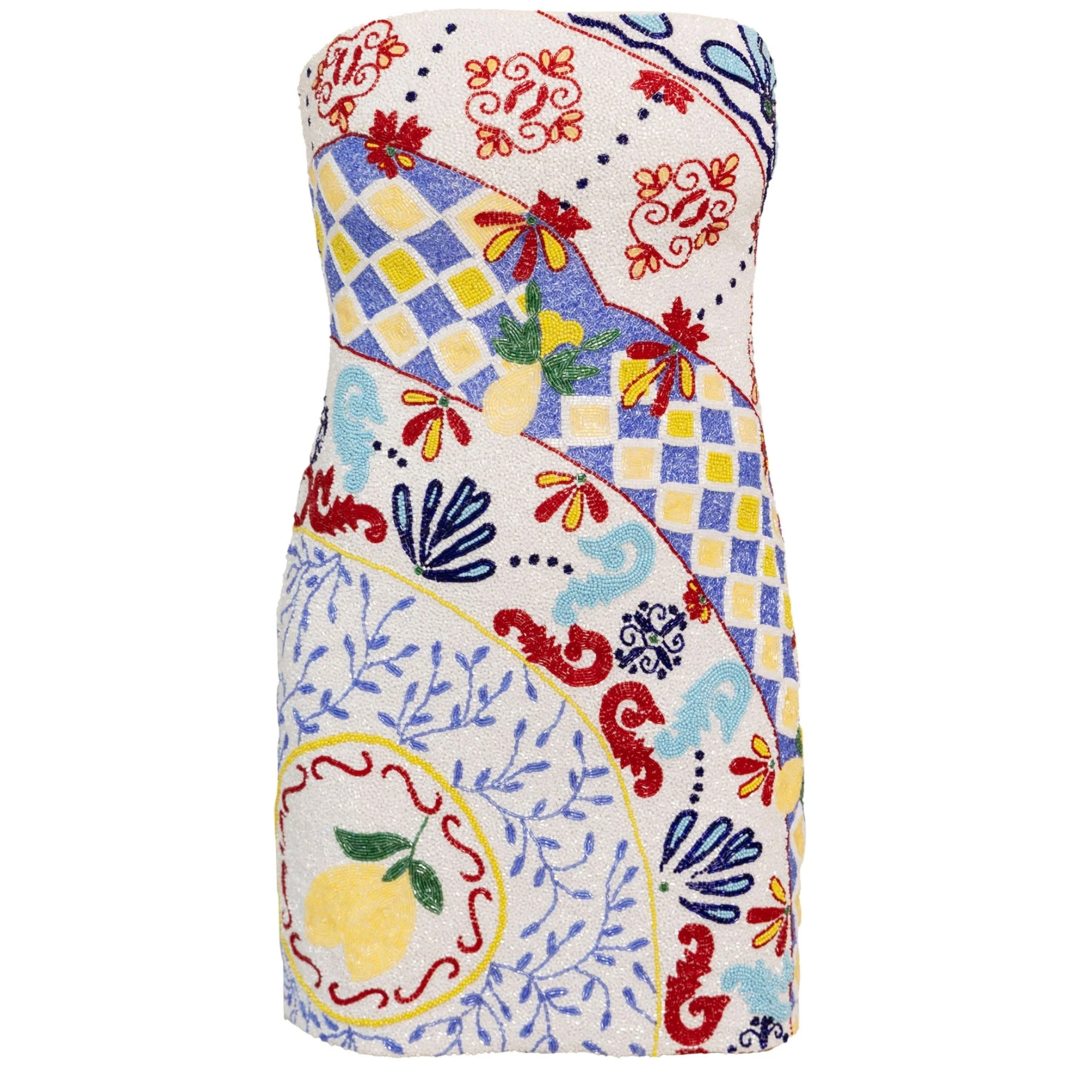 Senorita Hand-Beaded Embellished Mini Dress