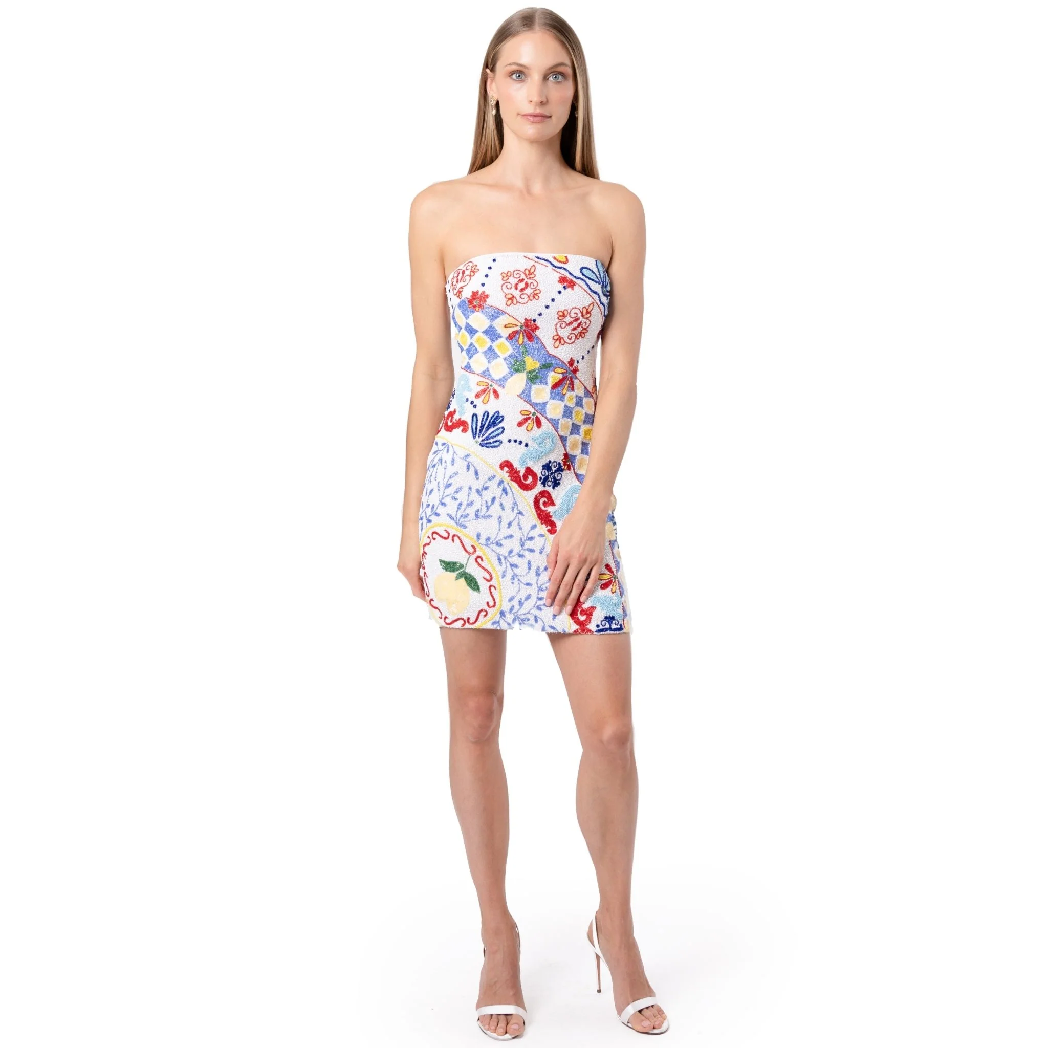 Senorita Hand-Beaded Embellished Mini Dress - Image 2