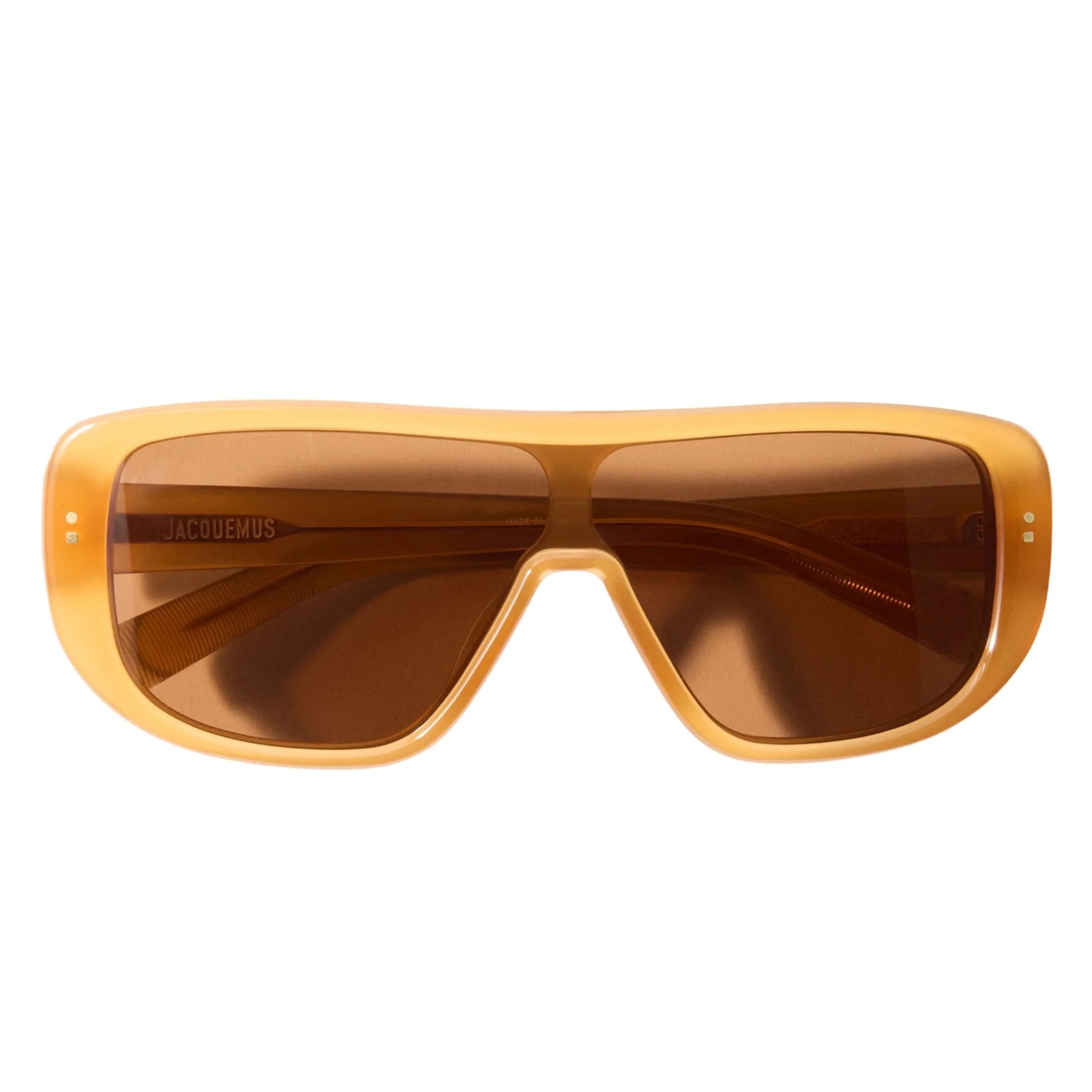 Shield Frame Sunglasses | Caramel
