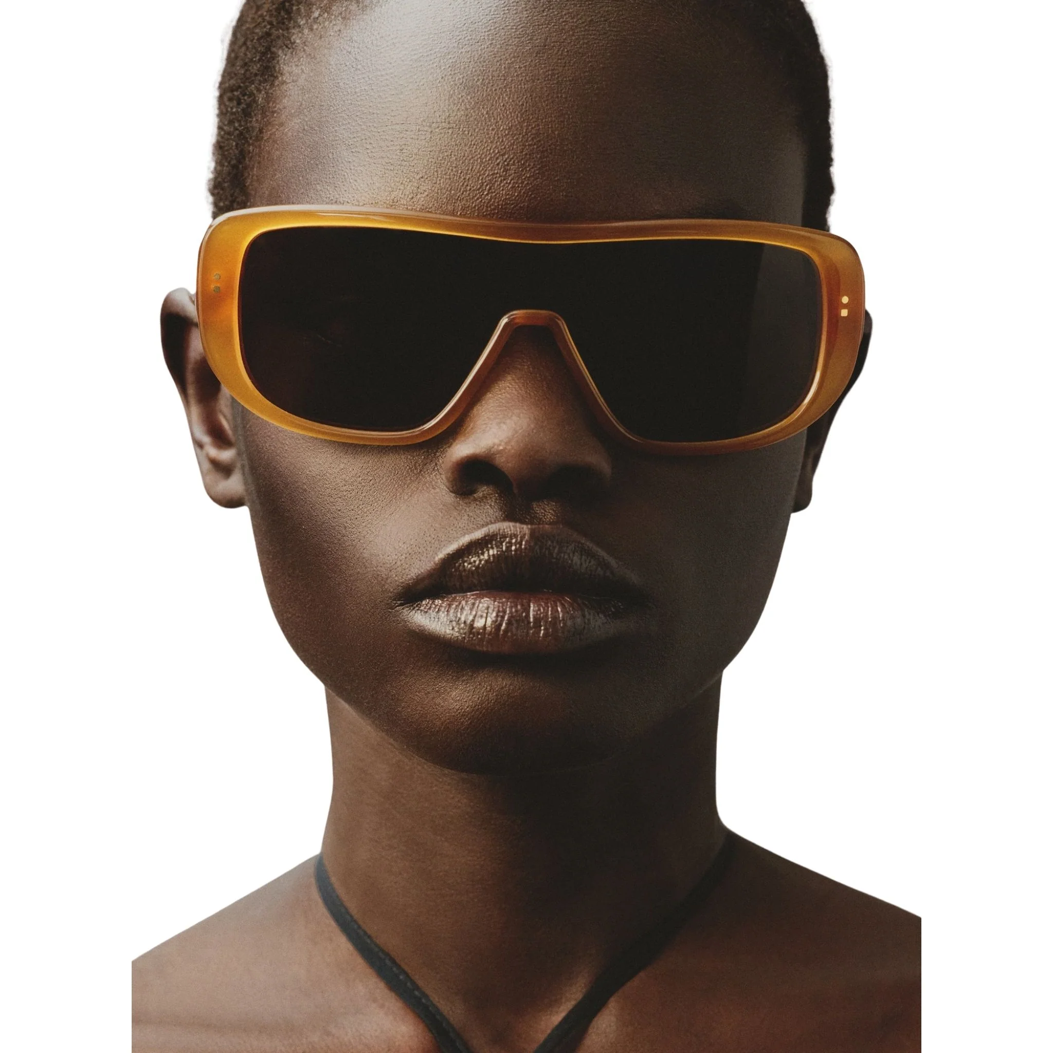 Shield Frame Sunglasses | Caramel - Image 3