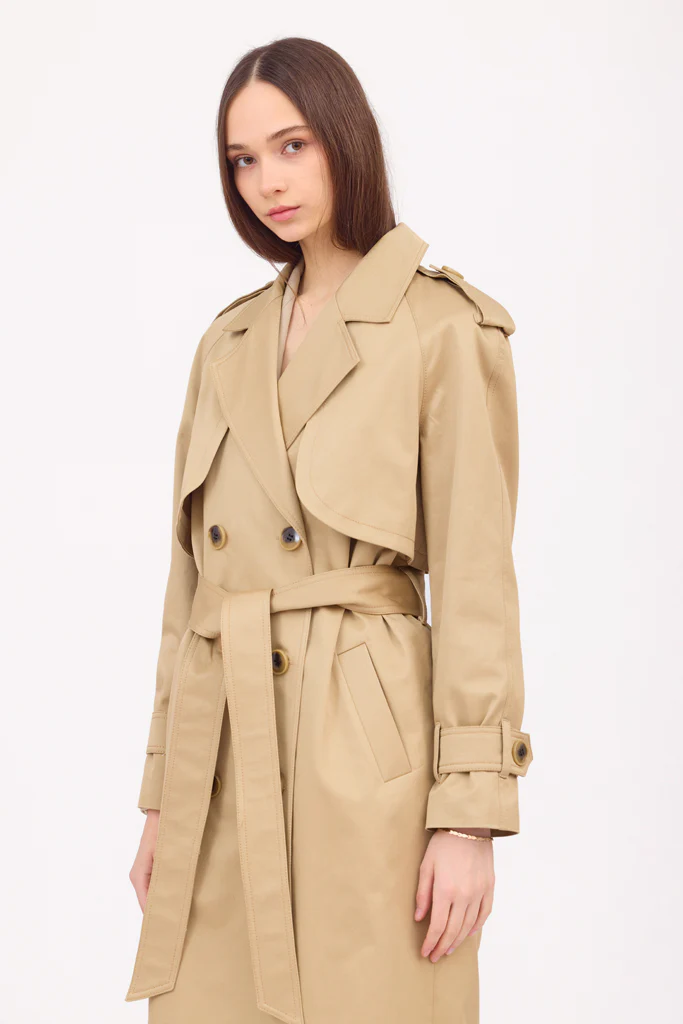 Camel Trench Coat - Image 11