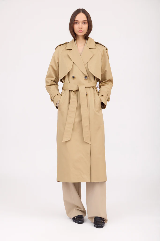 Camel Trench Coat - Image 6