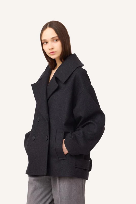 Short Black Coat - Image 14