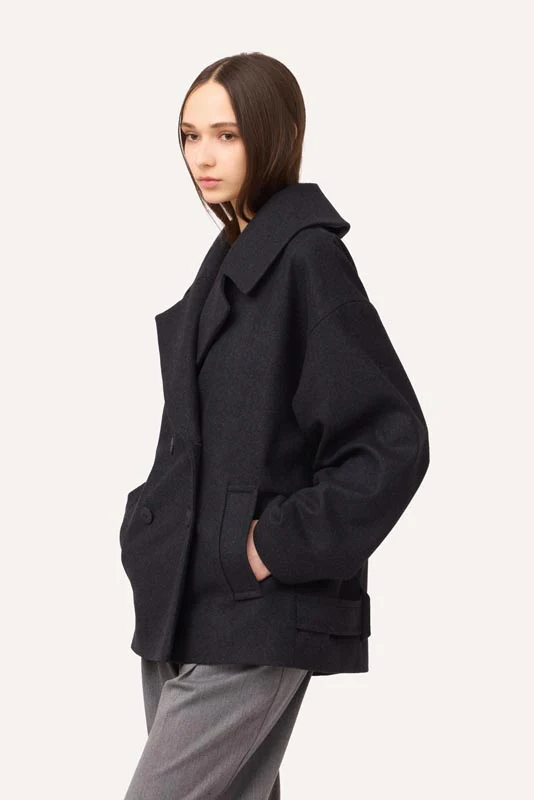 Short Black Coat - Image 15