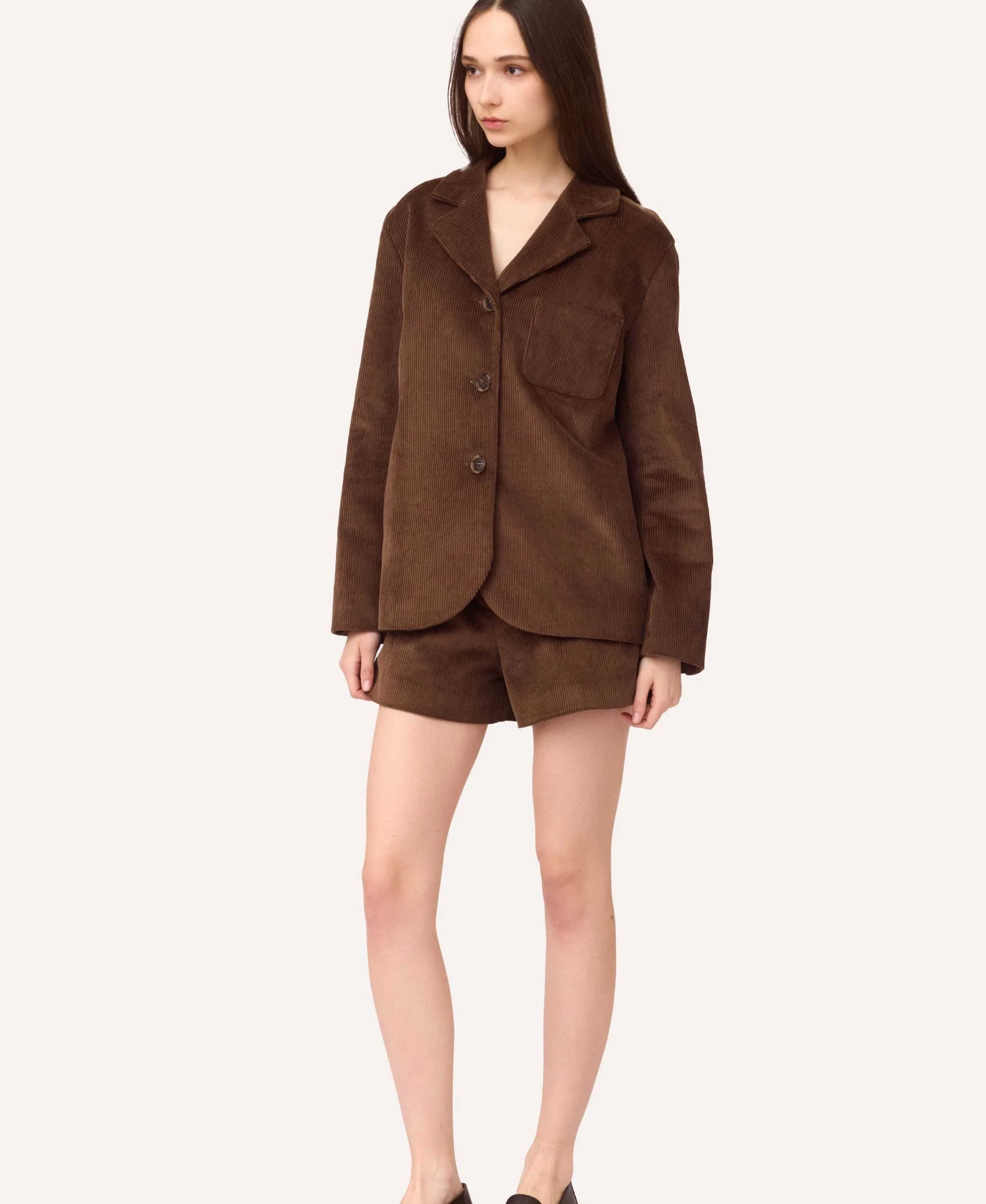 Velvet Blazer | Brown - Image 6
