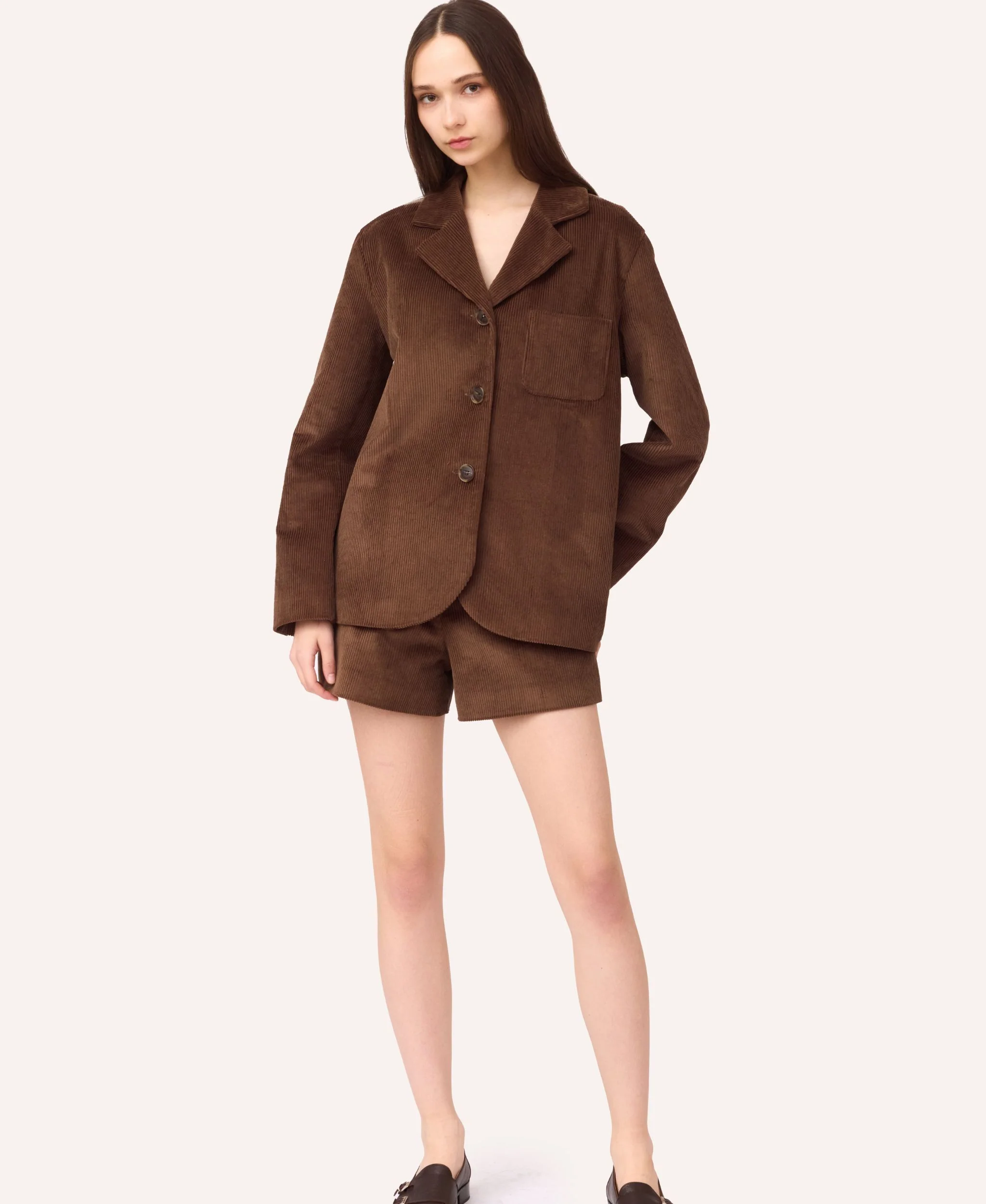 Velvet Blazer | Brown - Image 7