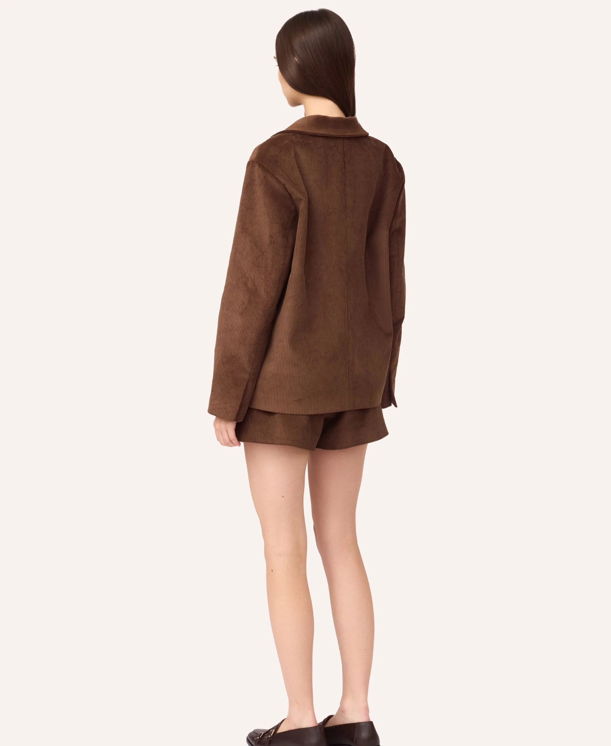 Velvet Blazer | Brown - Image 9