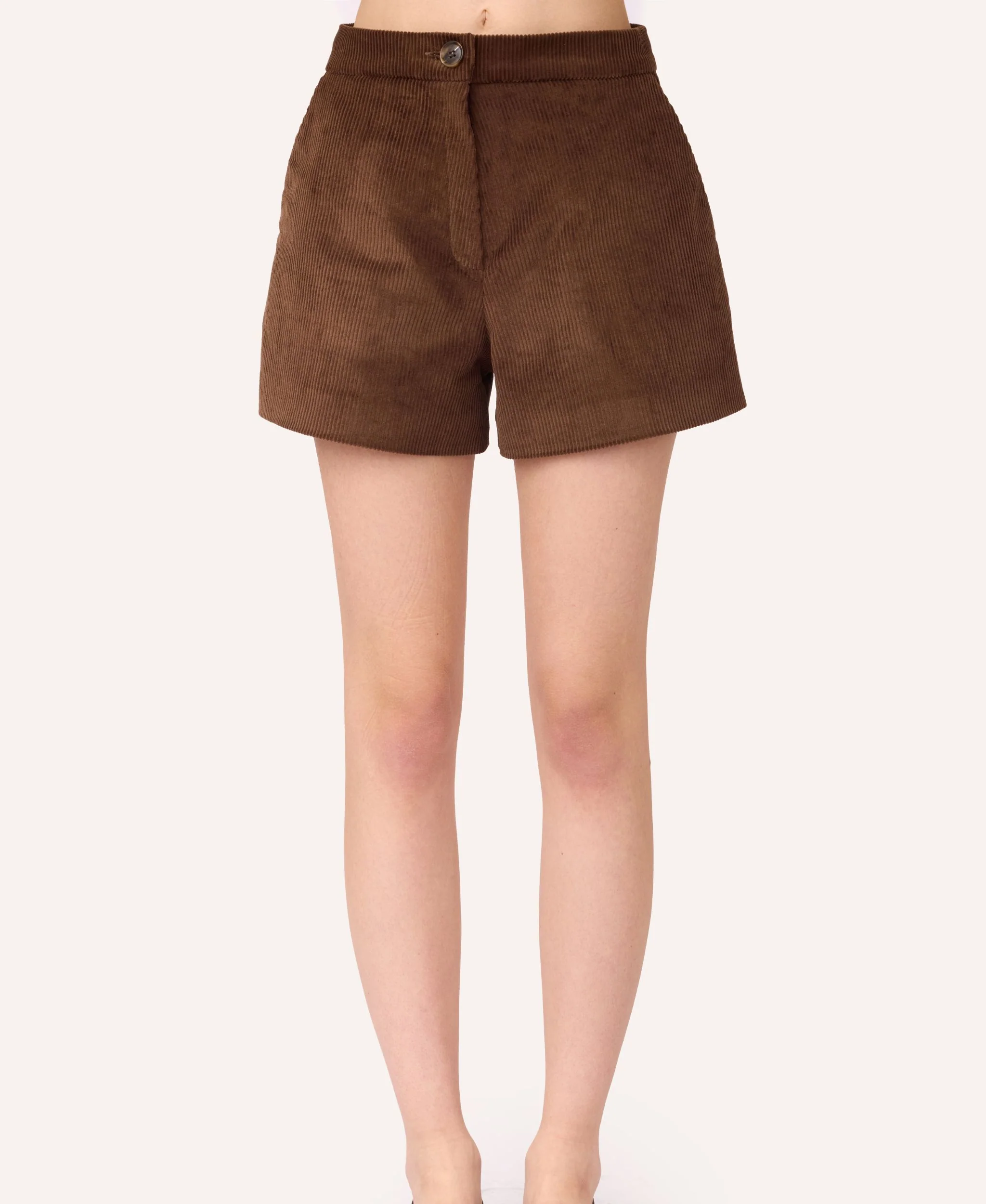 Velvet Shorts | Brown - Image 2