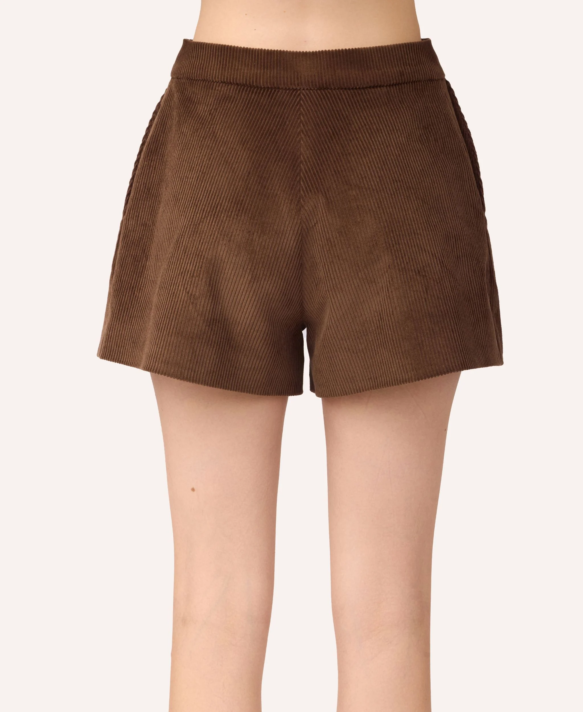 Velvet Shorts | Brown - Image 3