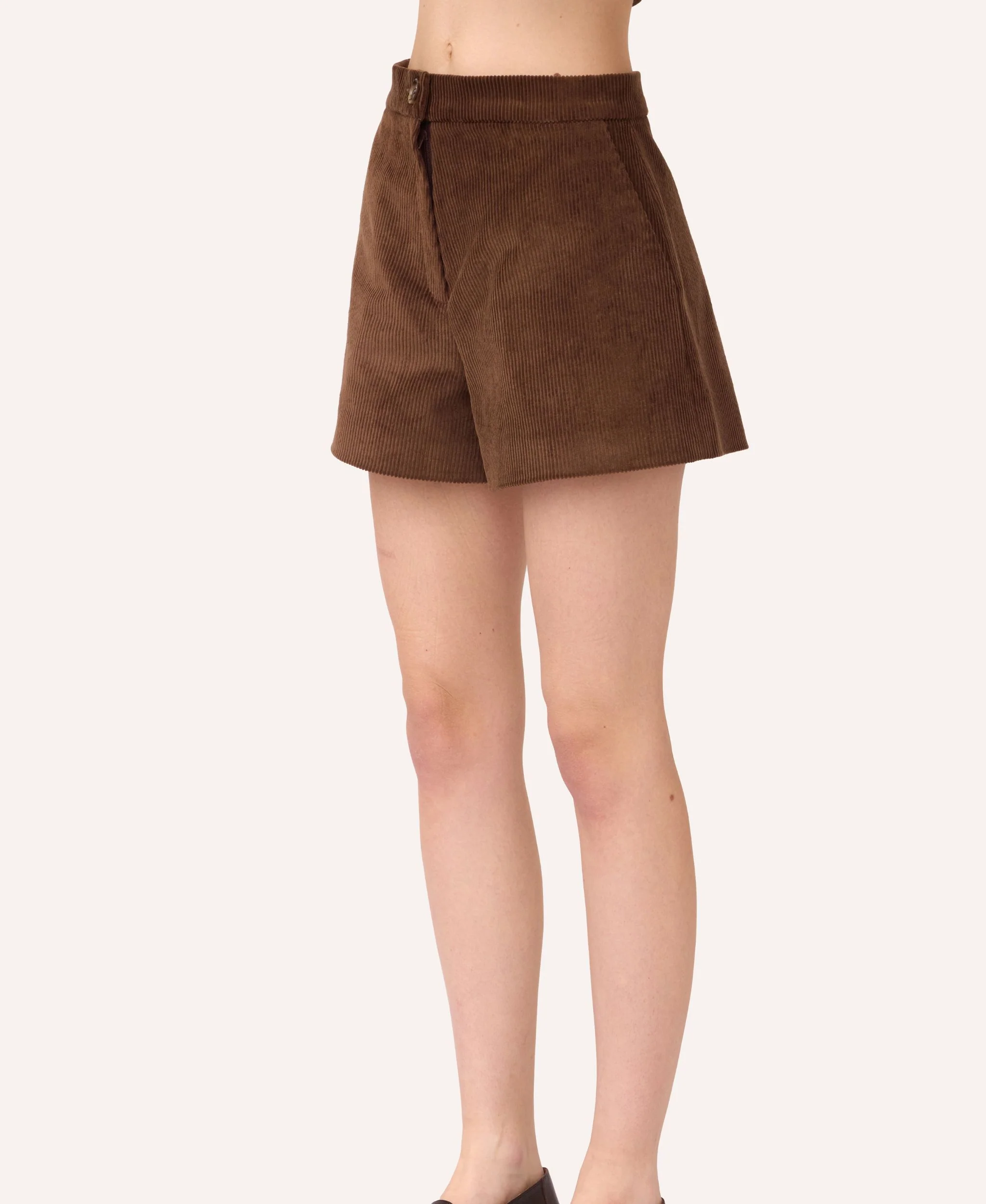 Velvet Shorts | Brown - Image 4