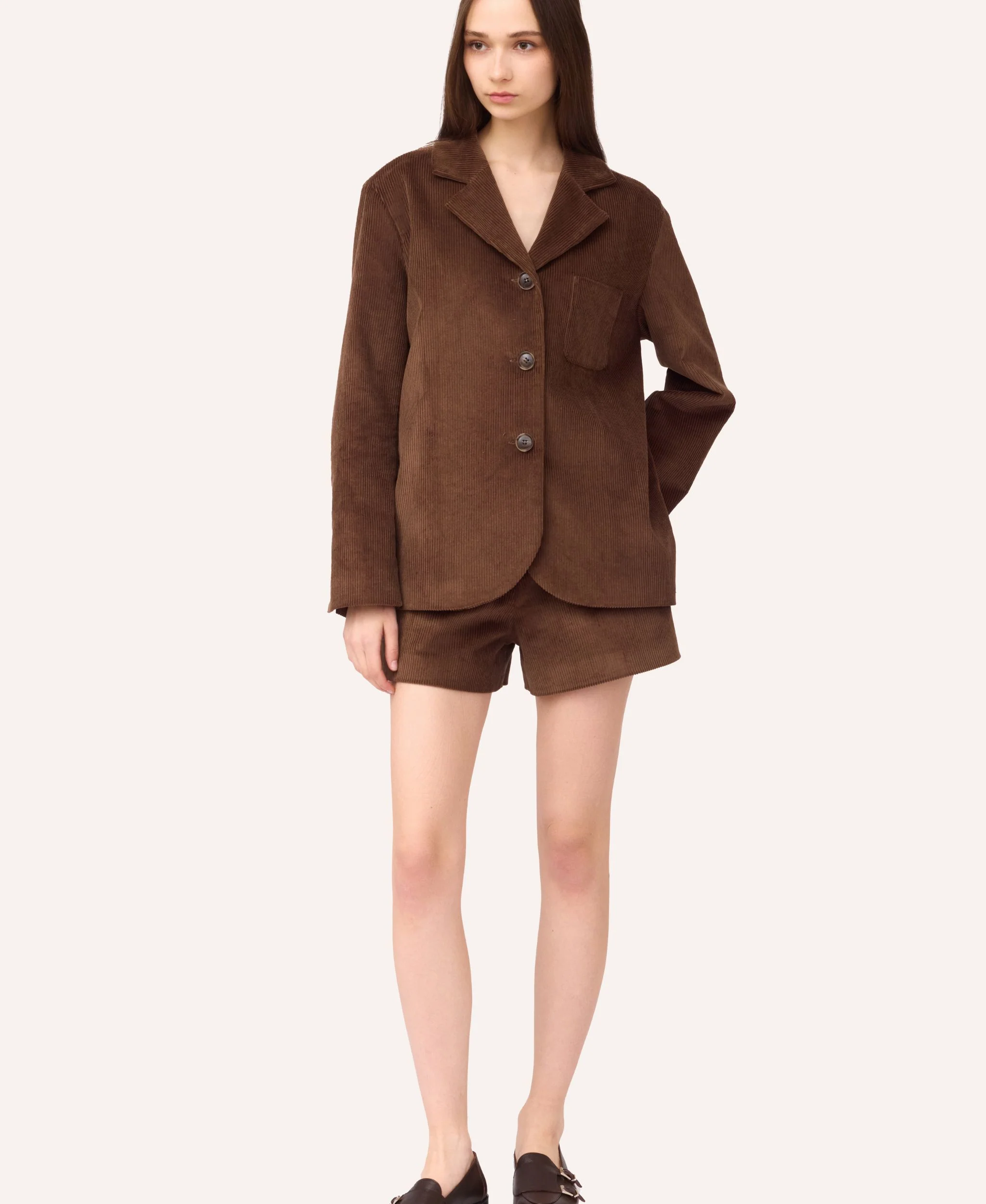 Velvet Shorts | Brown - Image 6