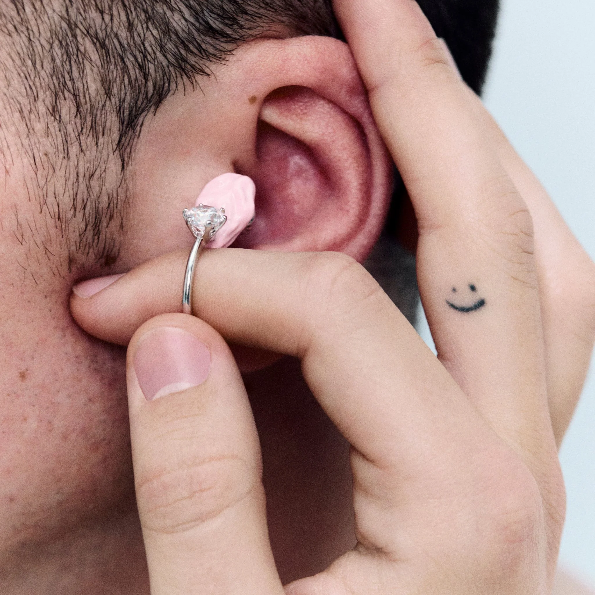 Pink Gum & Ring Single Veruca Earring - Image 6