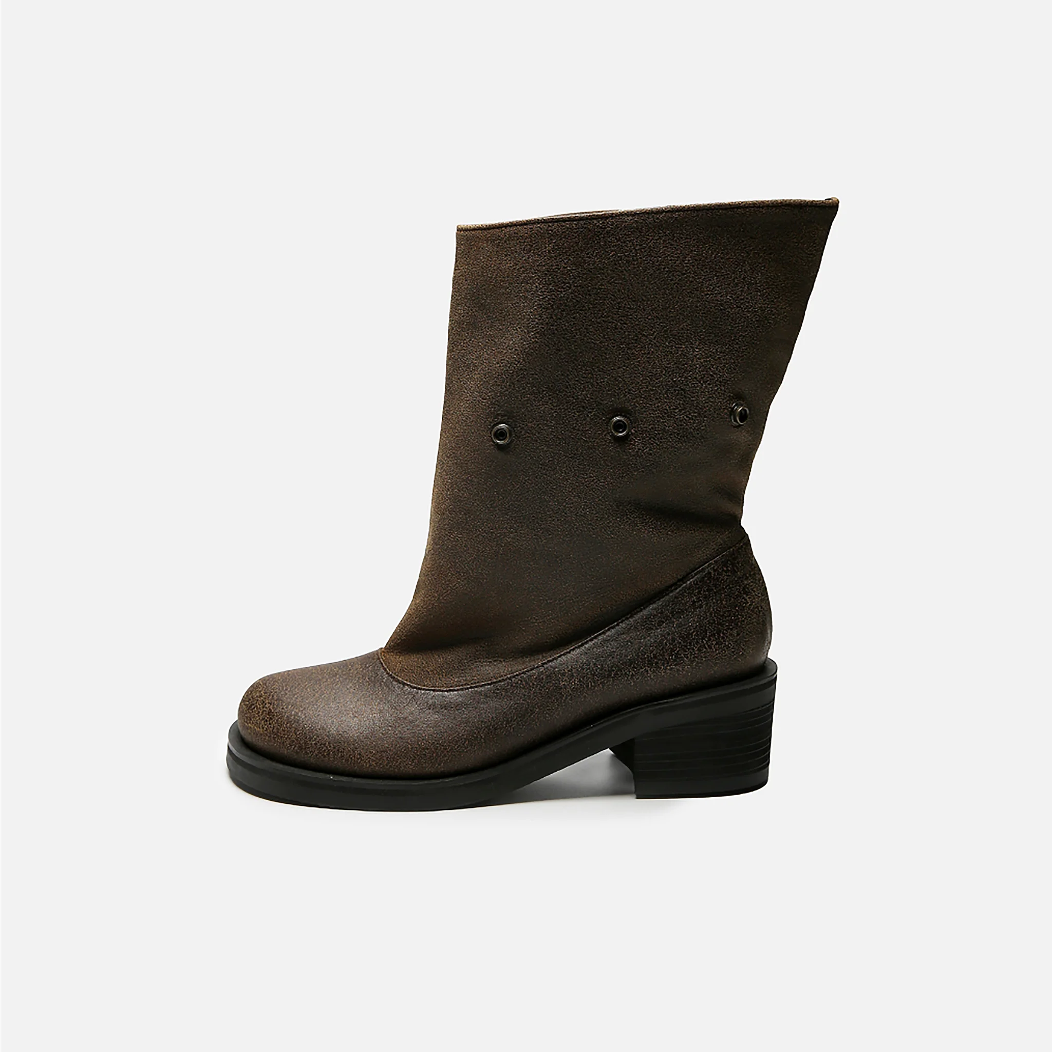 Brown Textured Convertible Multi-
Wear Boots - Image 9