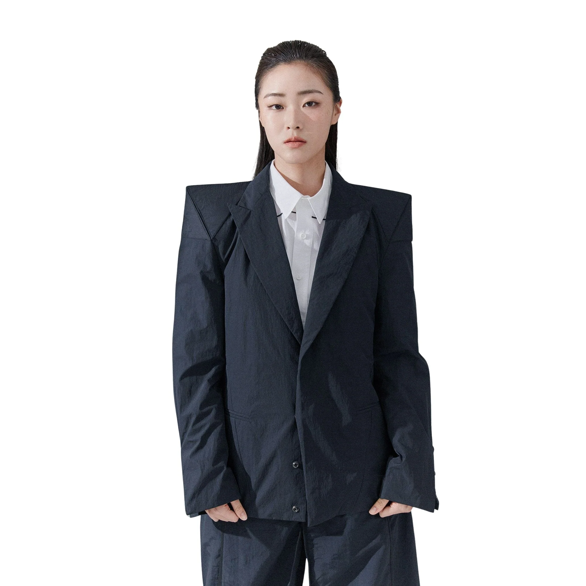 Tri-Horn Sleeve Sculpted Jacket - Image 3