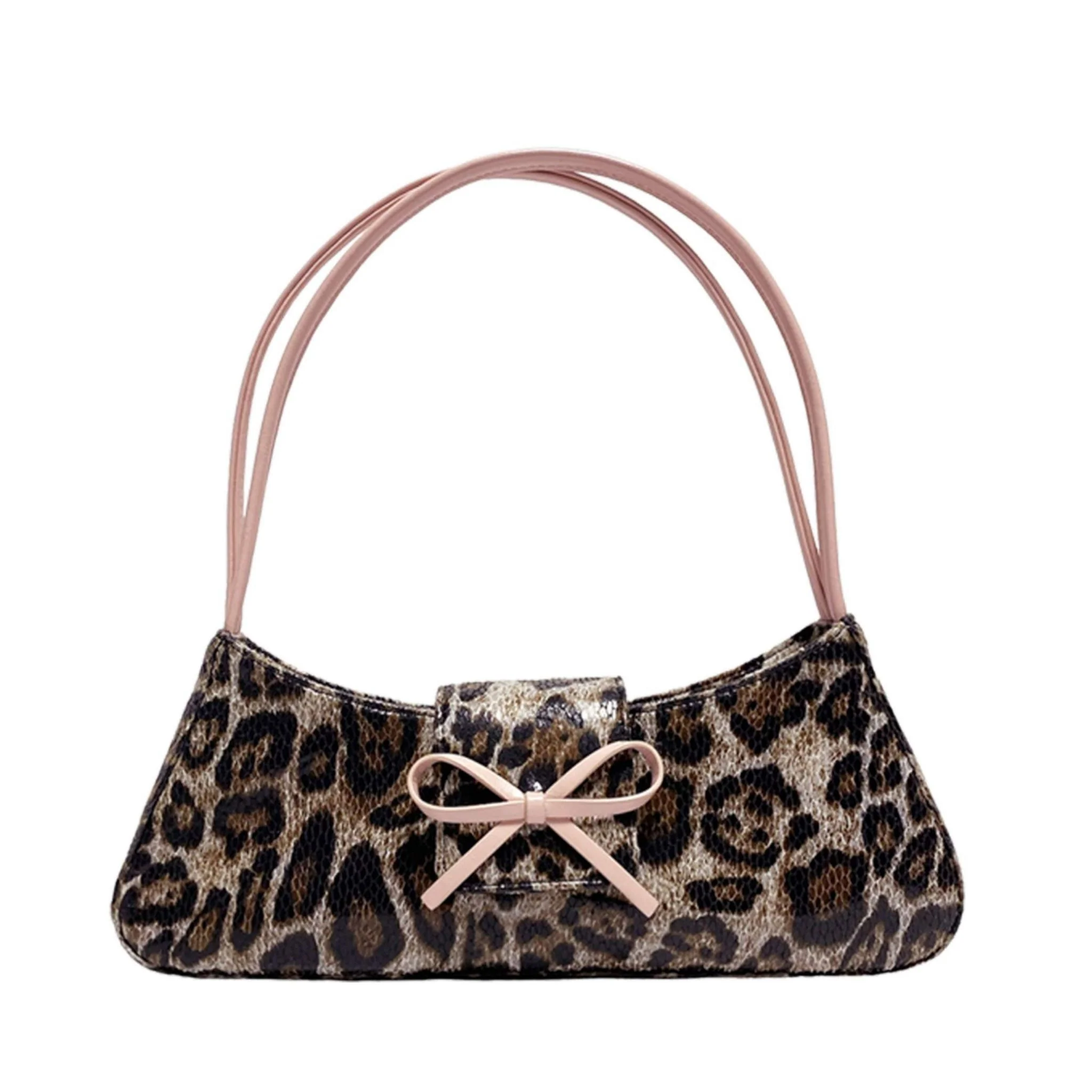 Bow Baguette Bag | Leopard