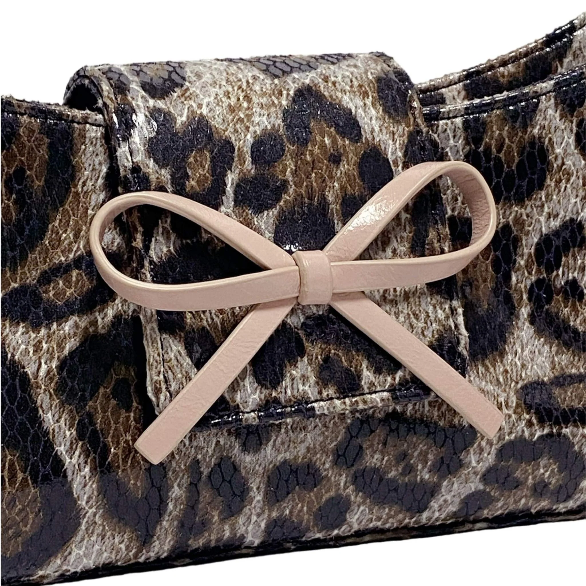 Bow Baguette Bag | Leopard - Image 3