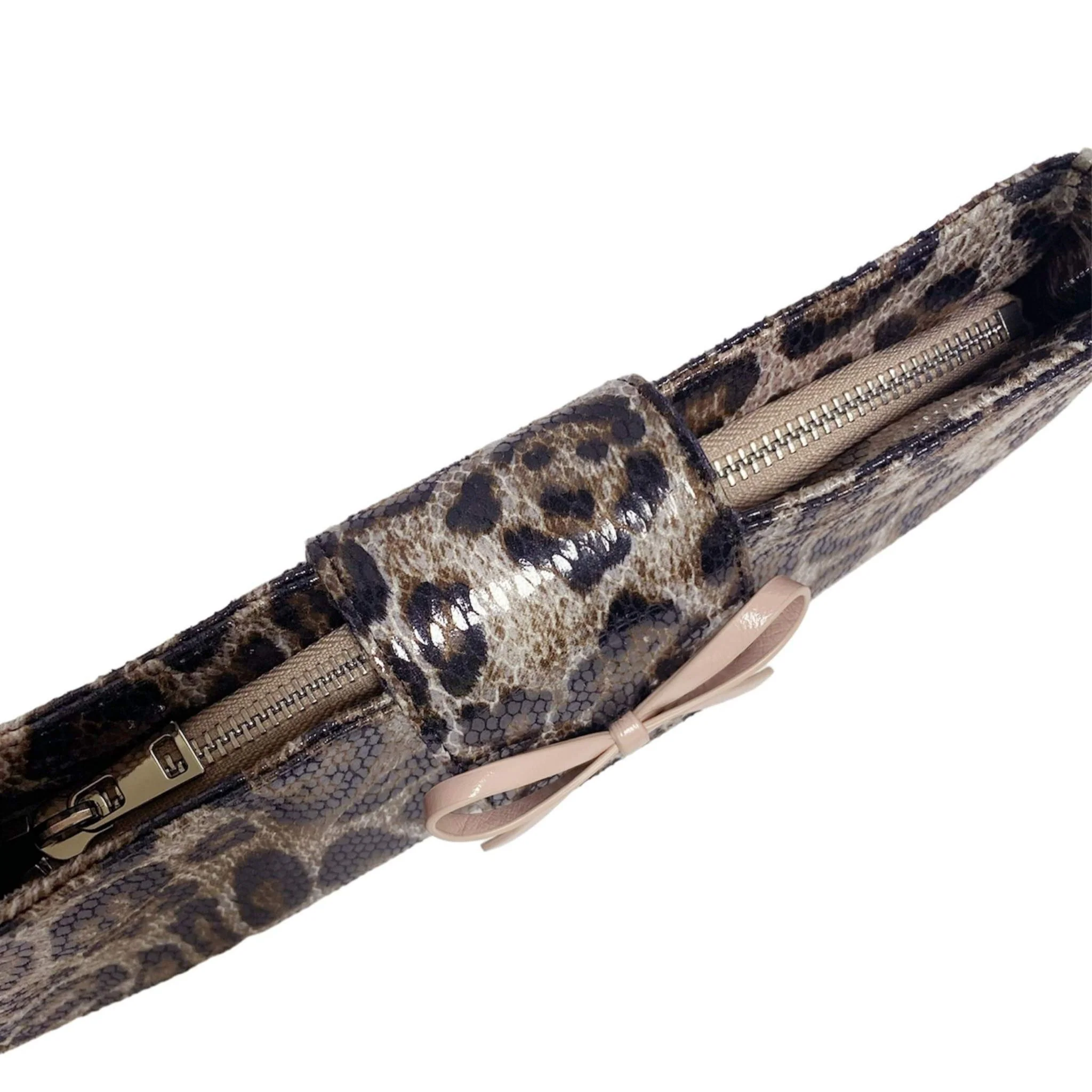 Bow Baguette Bag | Leopard - Image 4