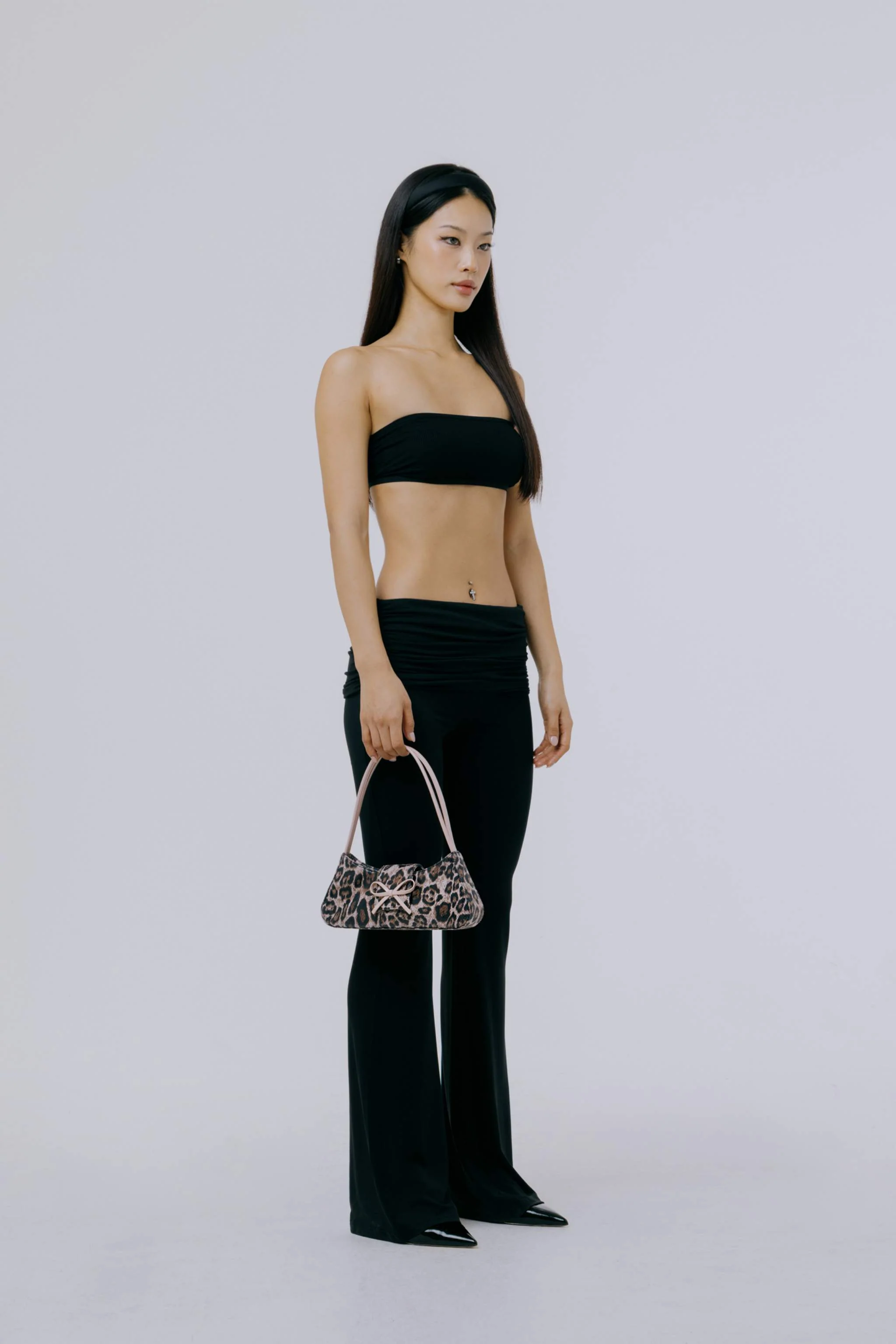 Bow Baguette Bag | Leopard - Image 5