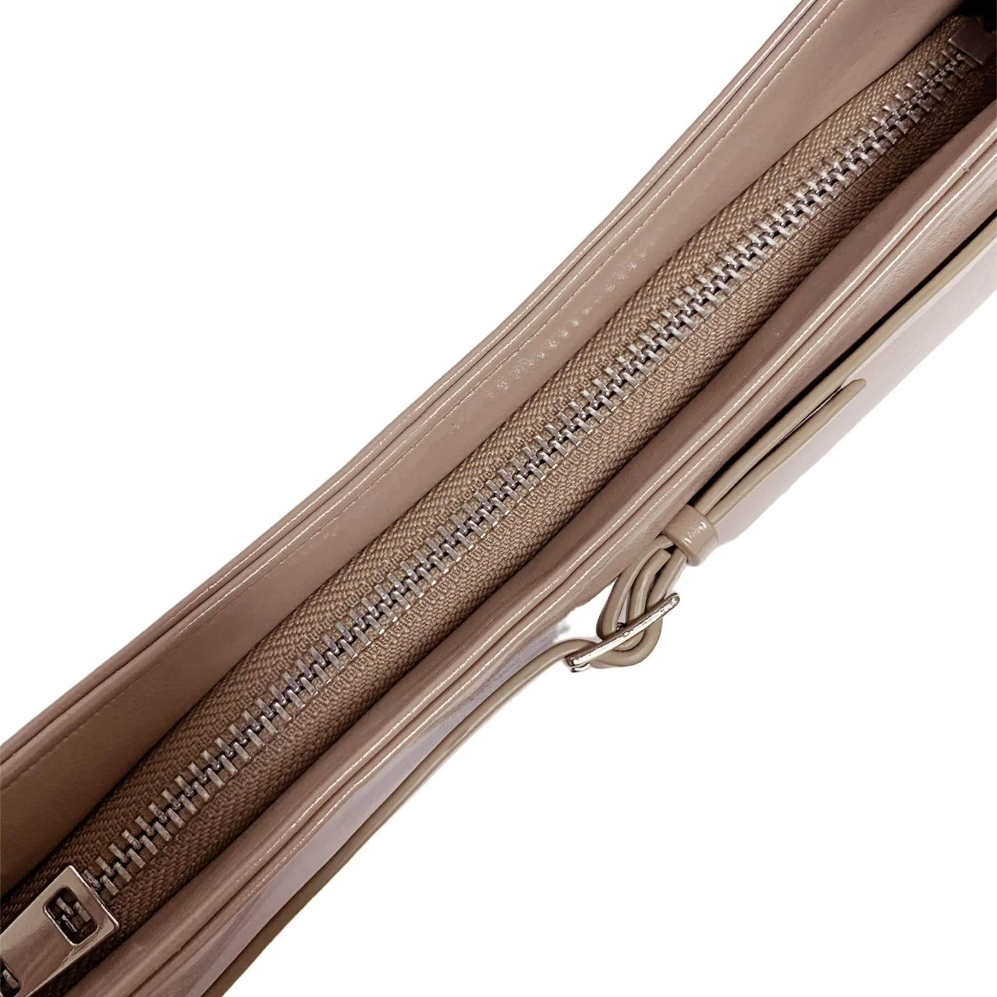 Mini Buckle Baguette Bag | Beige - Image 4