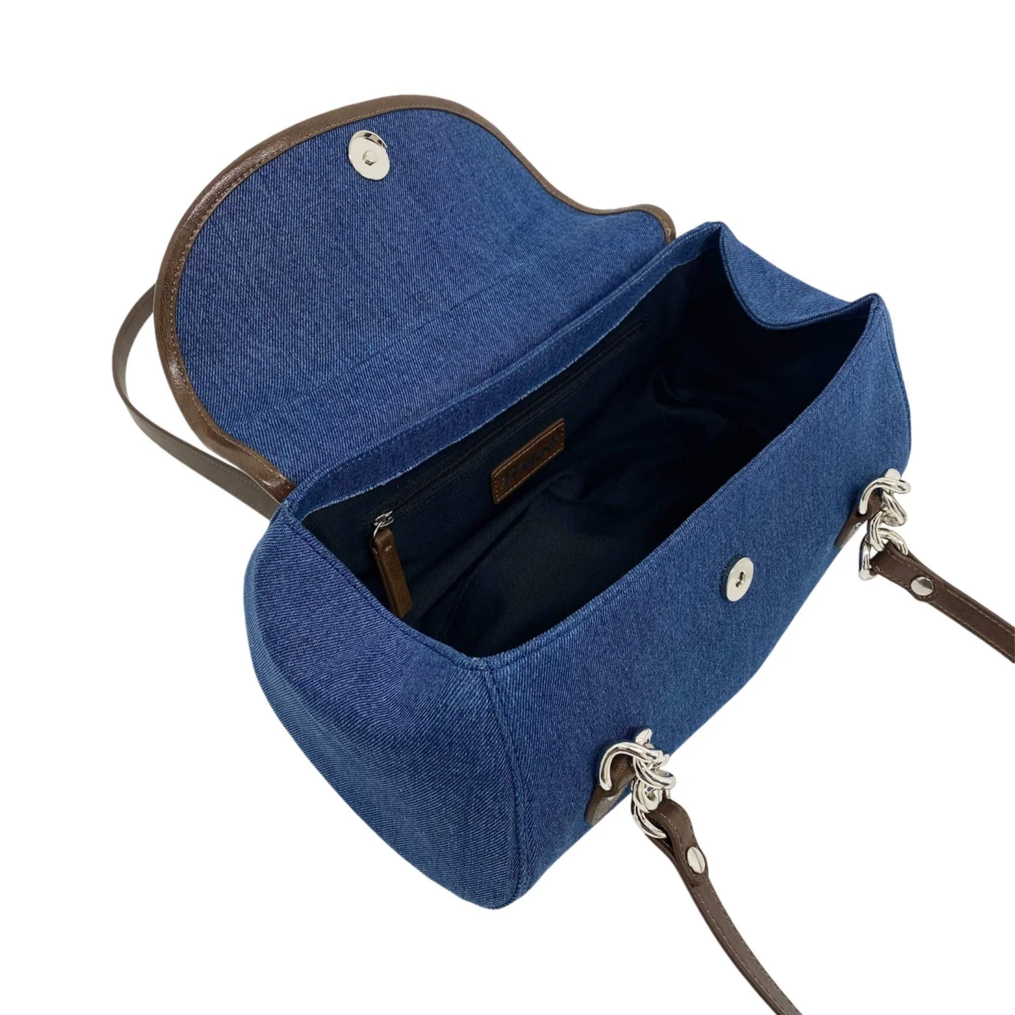 Naomi Denim Evening Shoulder Bag | Blue - Image 5