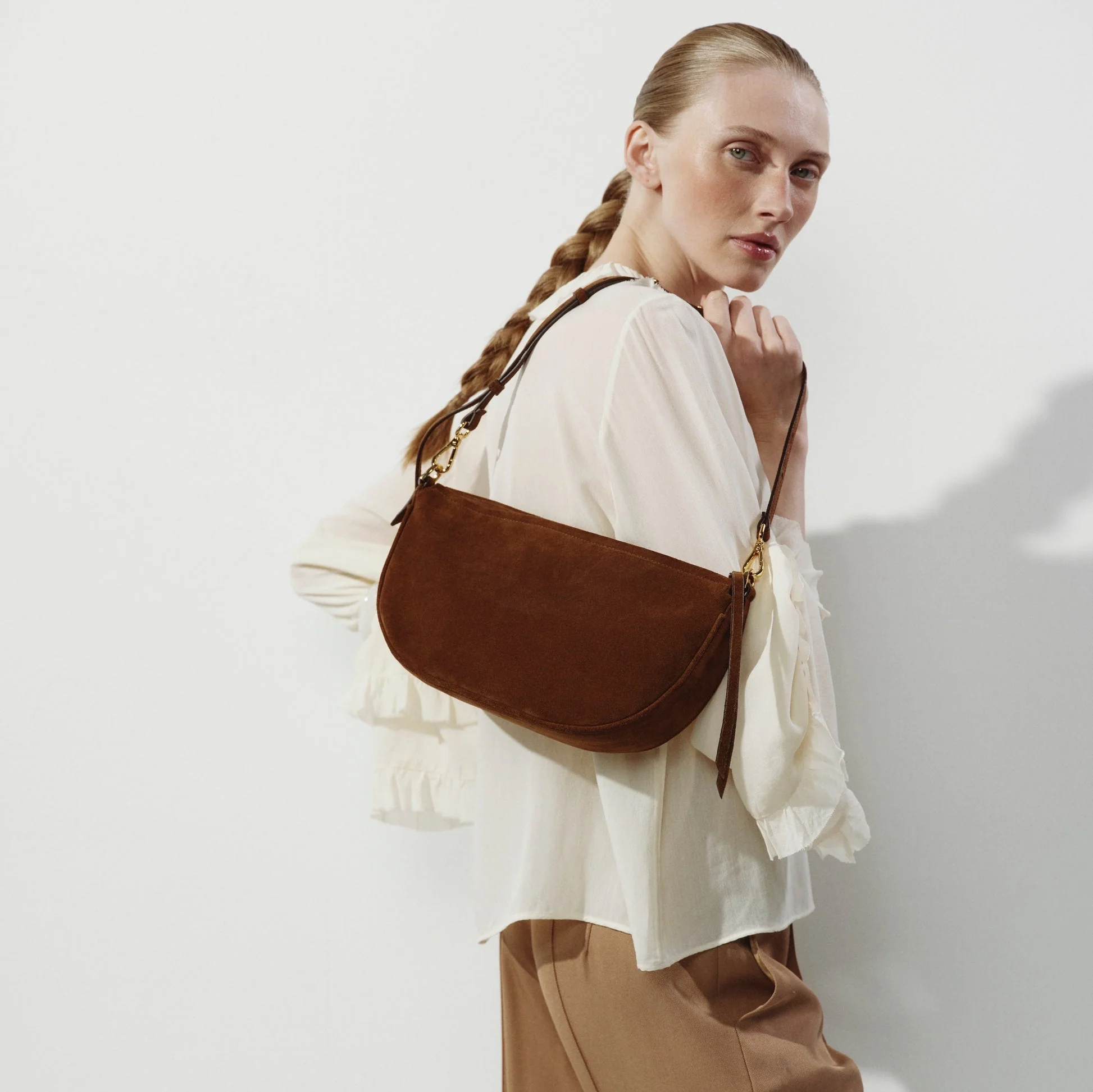 Denise Suede Mini Bag | Brown - Image 5