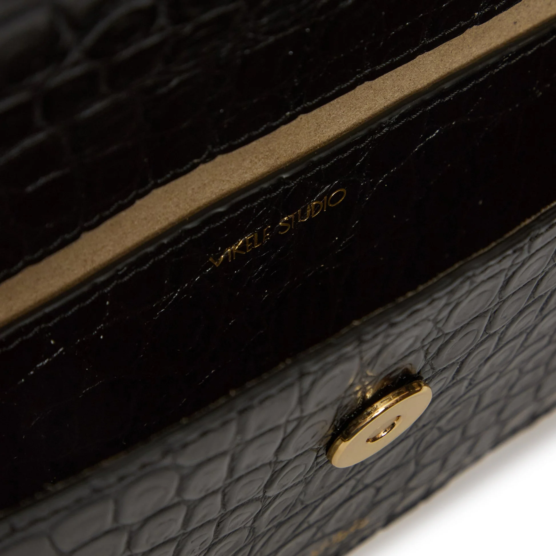 Opera Croco Clutch | Black - Image 4
