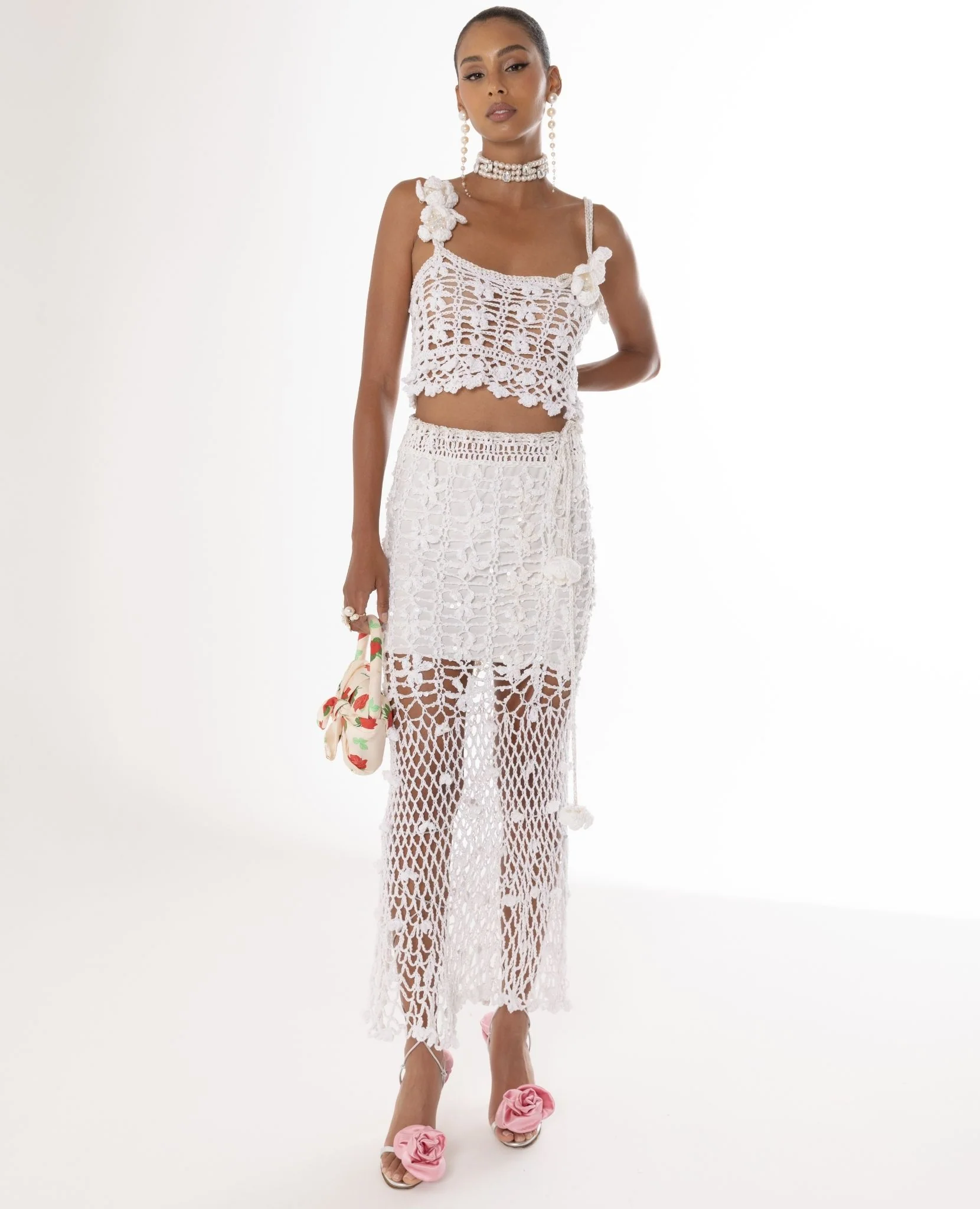 White Vanilla Handmade Crochet Skirt - Image 3