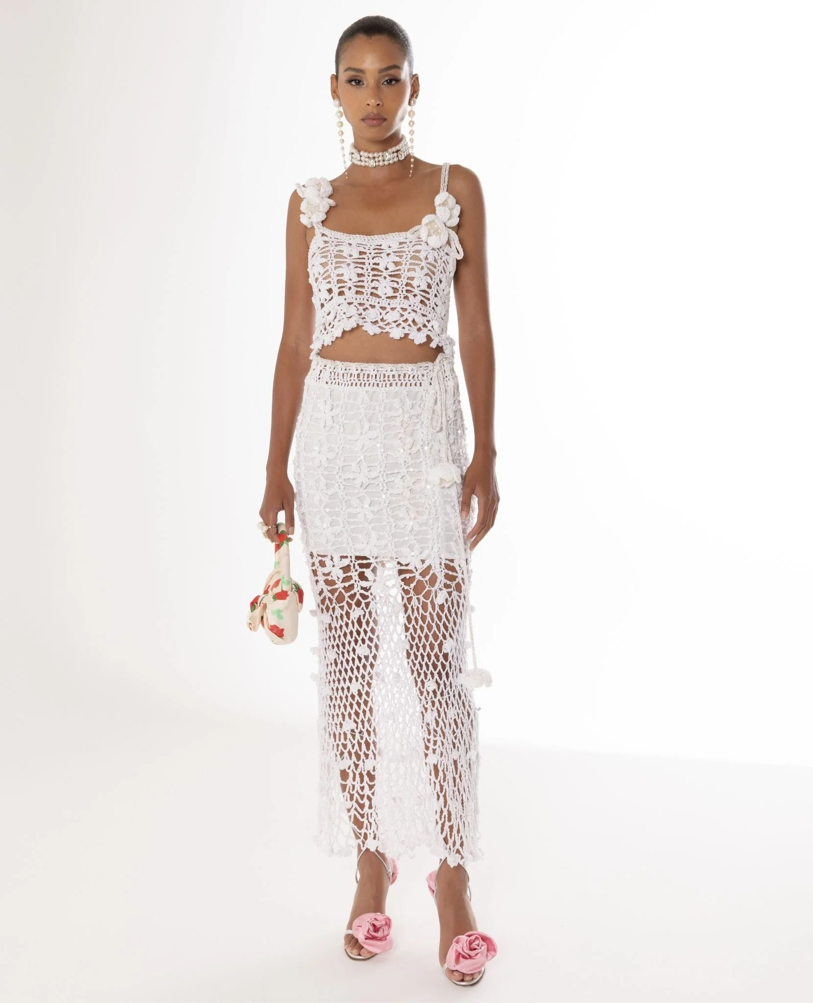 White Vanilla Handmade Crochet Skirt - Image 5