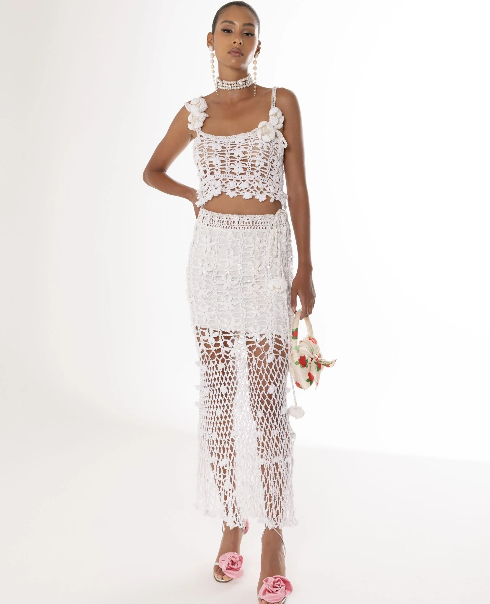 White Vanilla Handmade Crochet Skirt - Image 6